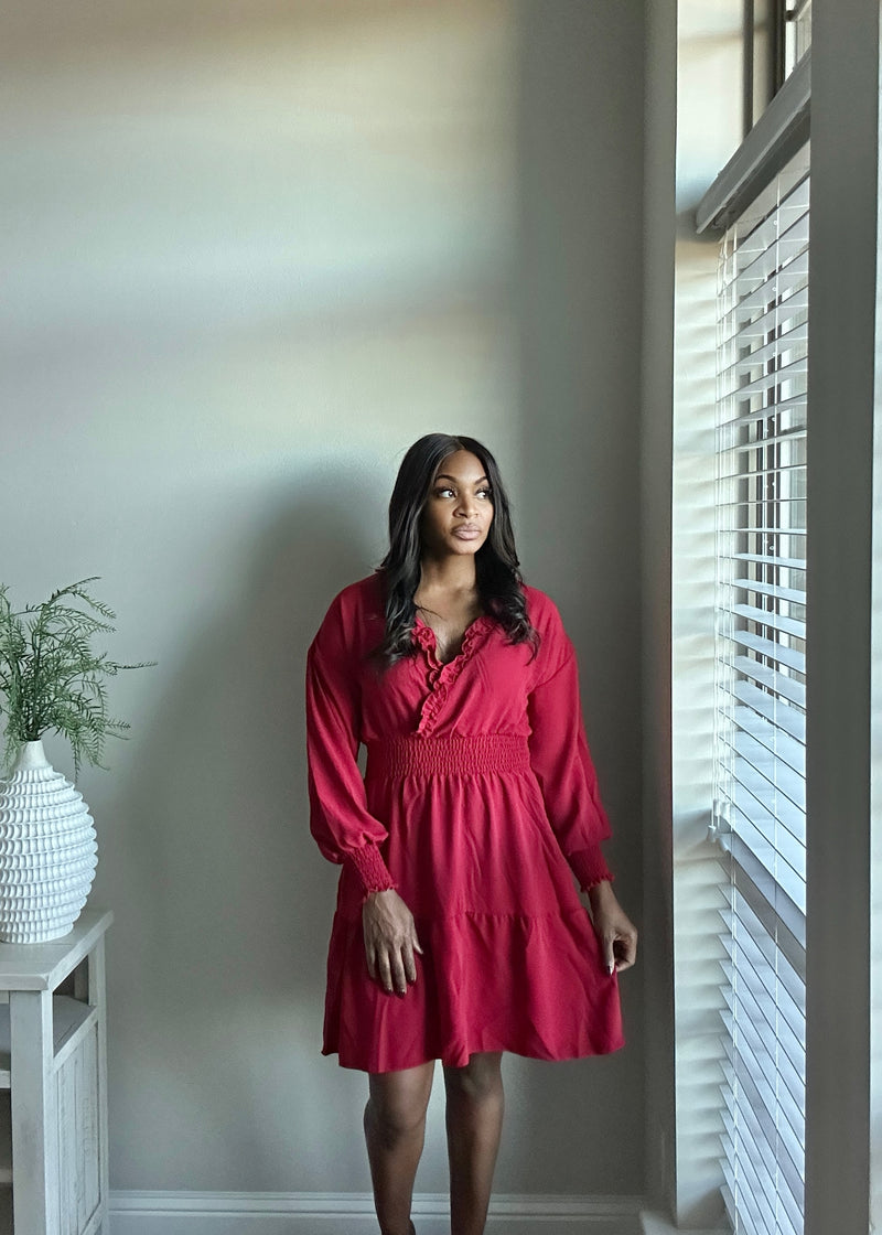 The Cranberry Cheer Dress L