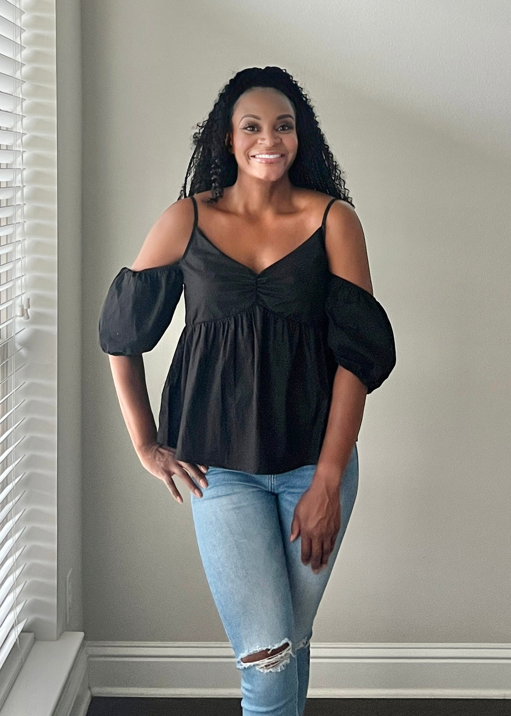 Off the Shoulder Puff Sleeve Top