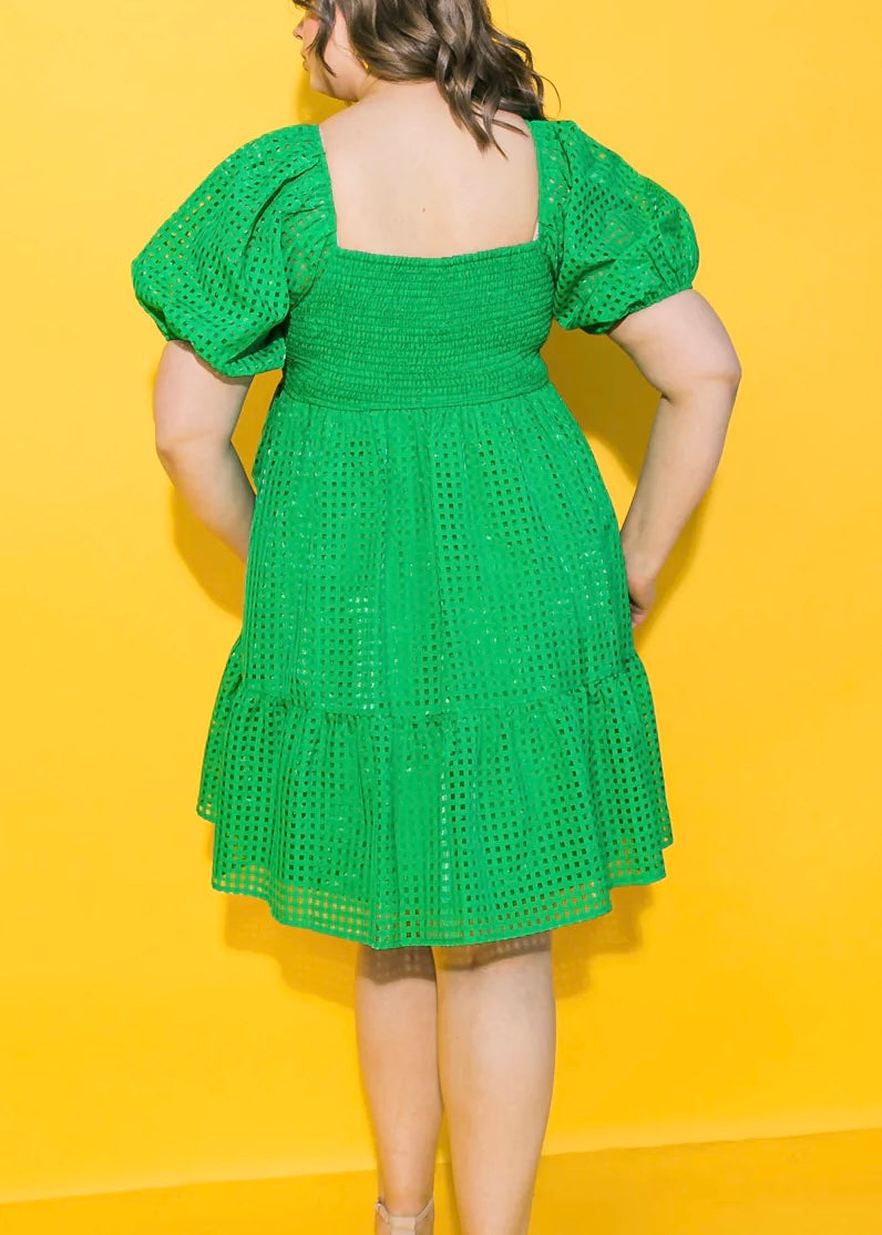 Green With Envy Mini Dress