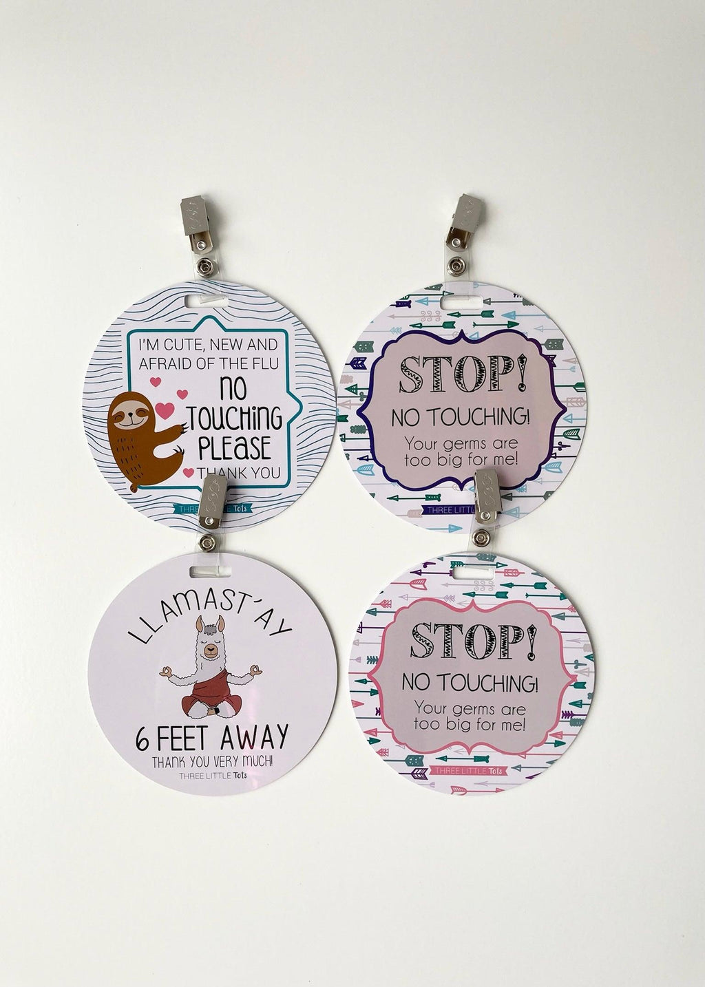 car seat and stroller tags for newborn babies