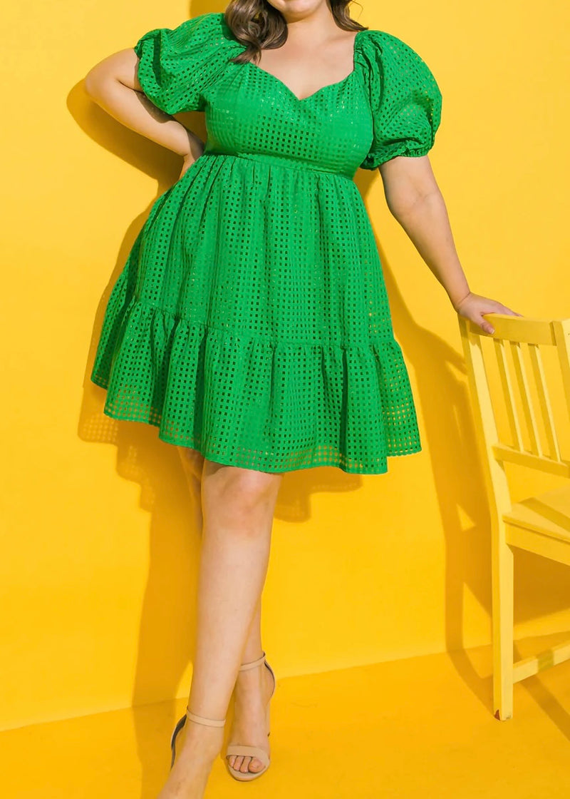 Green With Envy Mini Dress